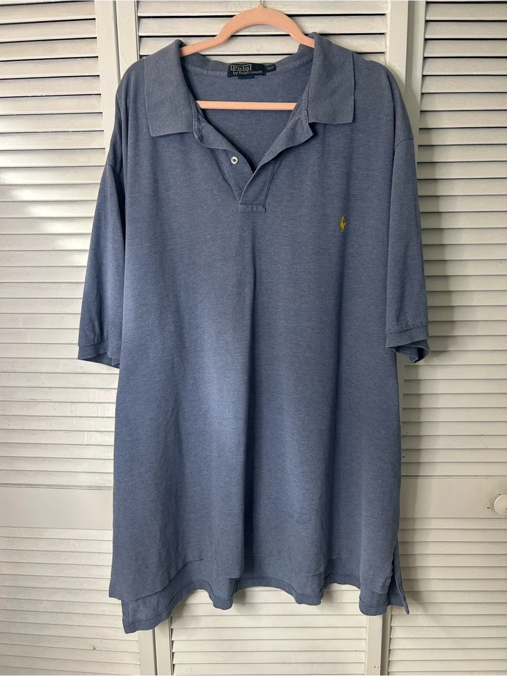 Polo by Ralph Lauren Classic Blue Short-Sleeve Polo Shirt Size 4XLT